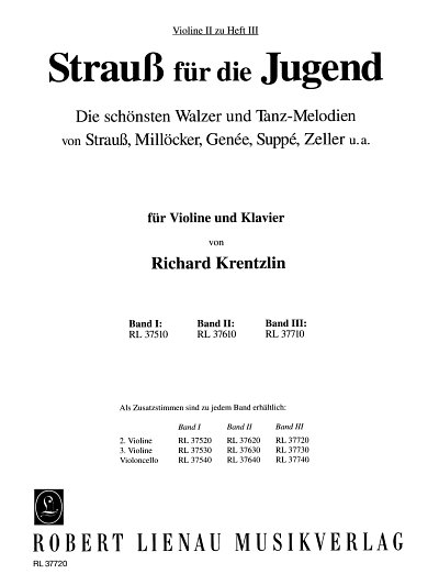 R. Krentzlin: Strauss fuer die Jugend Band 3 (Vl2)