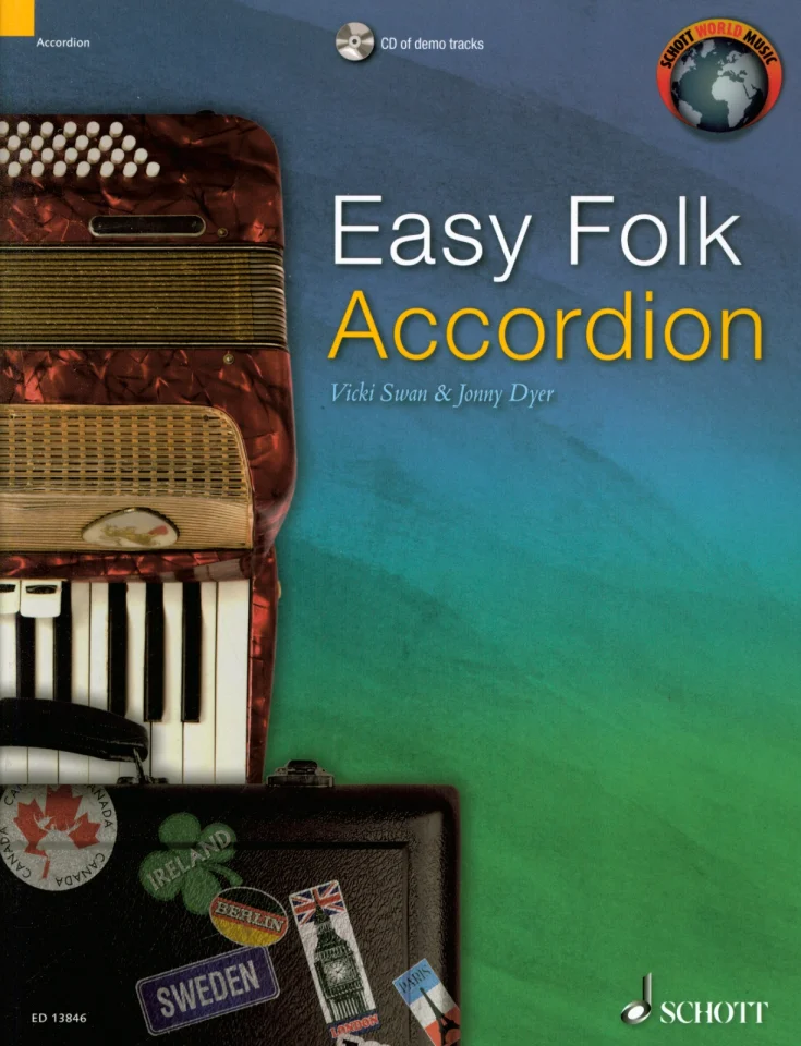 J. Dyer: Easy Folk Accordion, Akk (+CD) (0)