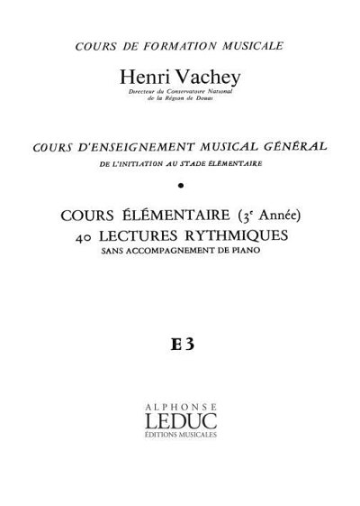 Vachey Cours Enseignt Musical General, Ges (Chpa)