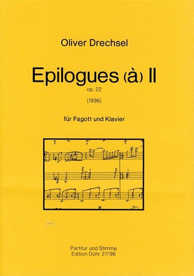 O. Drechsel: Epilogues (à) II (PaSt)