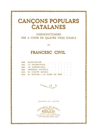 F. Civil y Castellví: Danses de Saint Vicenc, 4Ges (Chpa)
