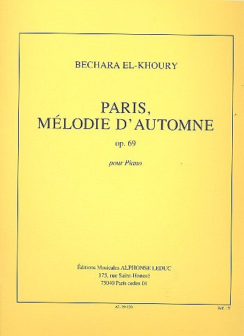 Paris Melodie D'Automne Op.69, Klav