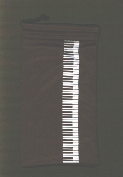 Brillenetui Tastatur (Brilletui) (schwarz-weiß)