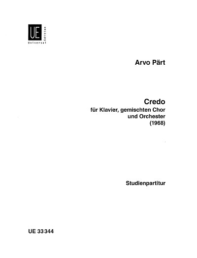 A. Pärt: Credo, Gch4KlvOrc (Stp)