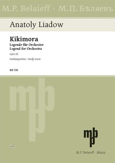 A. Ljadow: Kikimora e-Moll op. 63, SinfOrch (Stp)