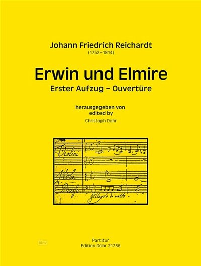 J.F. Reichardt: Erwin und Elmire, Sinfo (Part.)