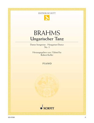 DL: J. Brahms: Ungarischer Tanz Nr. 5 fis-Moll, Klav
