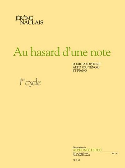 J. Naulais: Au Hasard D'Une Note, ASaxKlav (Bu)