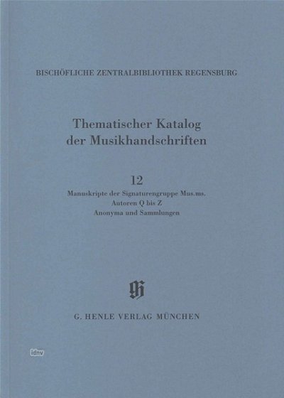 R. Dittrich: Musikhandschriften d. Signaturengruppe Mus (Bu)