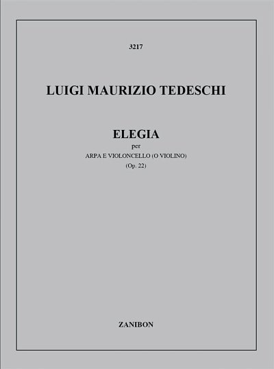 L.M. Tedeschi: Elegia op. 22, HrfVc/Vl
