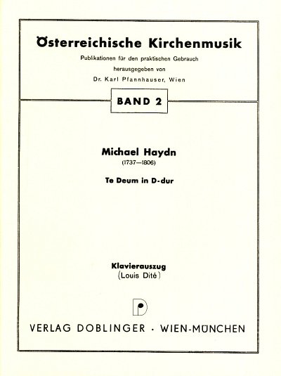 M. Haydn: Te Deum in D-Dur, Gch4Orch/Klv (KA)