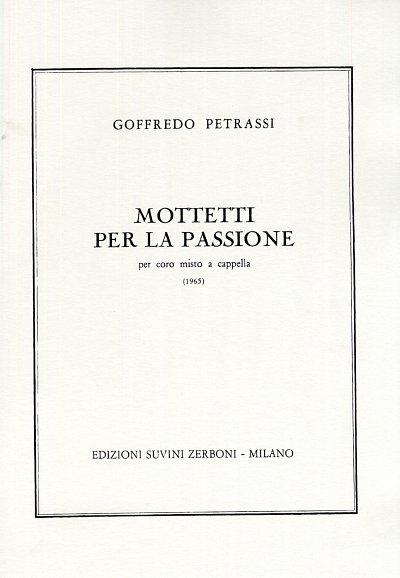 G. Petrassi: Mottetti per la Passione