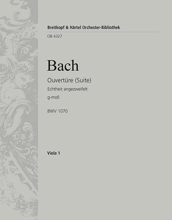 J.S. Bach: Ouvertüre (Suite) g-moll BWV 1070, StrBc (Vla)