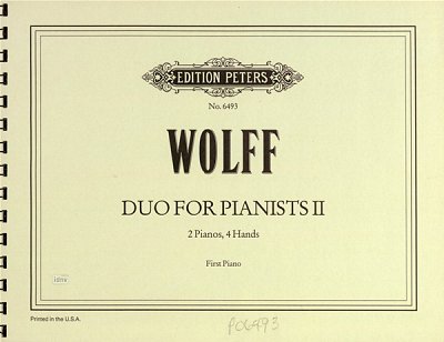 C. Wolff: Duo for Pianists 2 (1958)