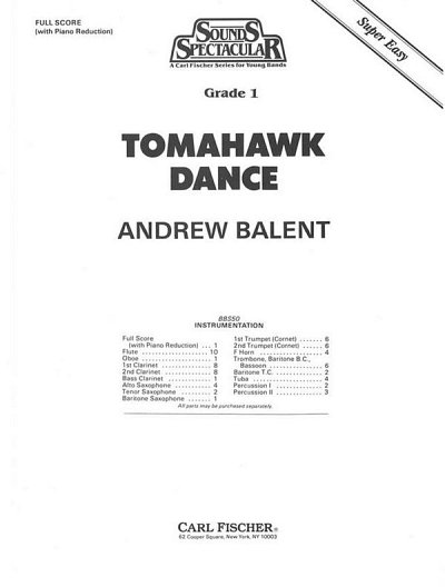A. Balent: Tomahawk Dance, Blaso (Part.)