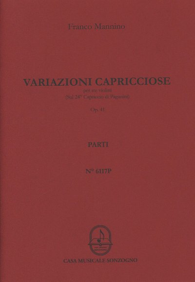 F. Mannino: Variazioni capricciose op. 41, 3Vl (Stsatz)