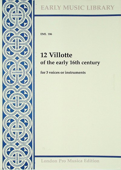 12 Villotte Early Music Library 186
