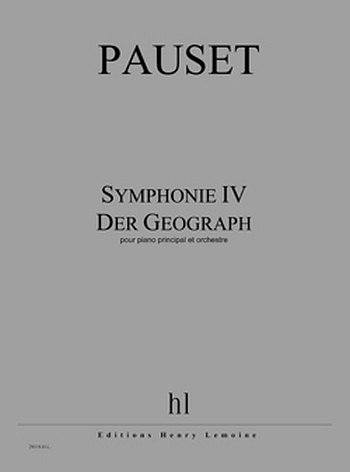 Symphonie IV - Der Geograph, KlavOrch (Part.)