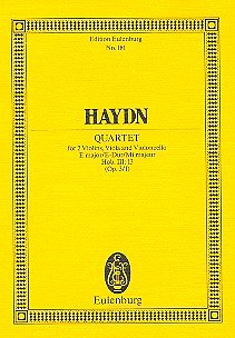 J. Haydn: Quartett E-Dur Op 3/1 Hob 3/13 Eulenburg Studienpa