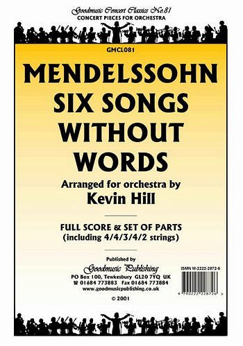 F. Mendelssohn Barth: Six Songs Without Words, Sinfo (Pa+St)
