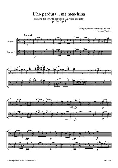 DL: W.A. Mozart: L'ho perduta... me meschina Cavatina der Ba