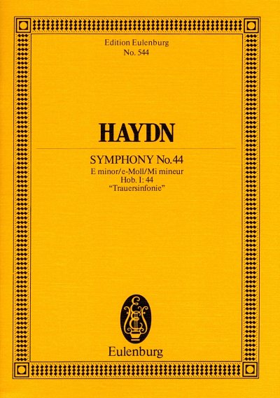 J. Haydn: Sinfonie 44 E-Moll Hob 1/44 (Trauer) Eulenburg Stu