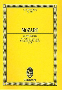 W.A. Mozart: Konzert 4 D-Dur Kv 218 Eulenburg Studienpartitu