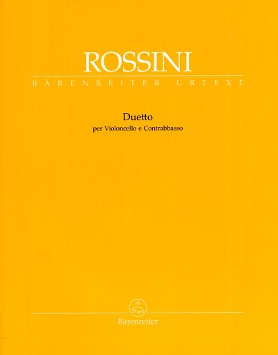 G. Rossini: Duetto per Violoncello e Contrabba, VcKb (Pa+St)