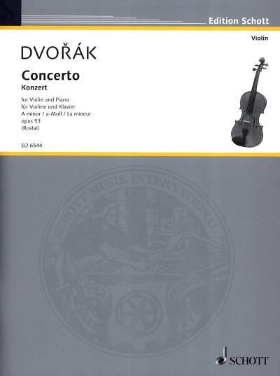 A. Dvo_ák: Concerto a-Moll op. 53 B 108 , VlOrch (KASt)