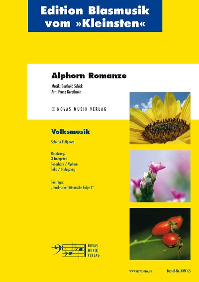 Berthold Schick: Alphorn Romanze, Al5BlechSchl (Dir+St)