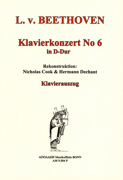 L. v. Beethoven: Konzert D-Dur Nr. 6, KlavOrch (Part.)
