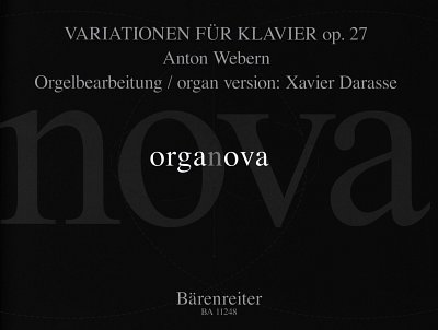 A. Webern: Variationen fuer Klavier op. 27, Org