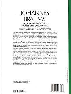 J. Brahms: Complete Shorter Works For Solo Piano, Klav