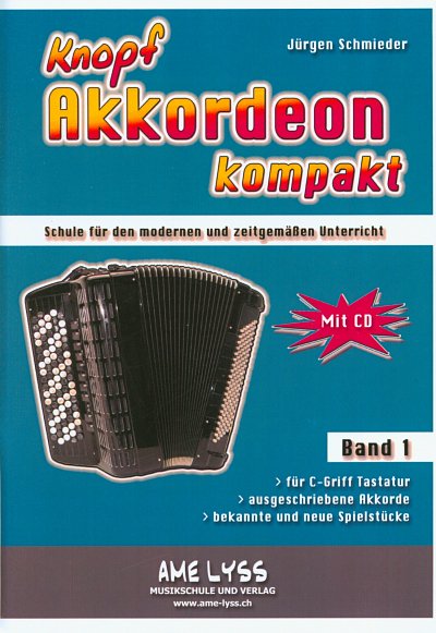 J. Schmieder: Knopfakkordeon kompakt 1, Akk (+CD)