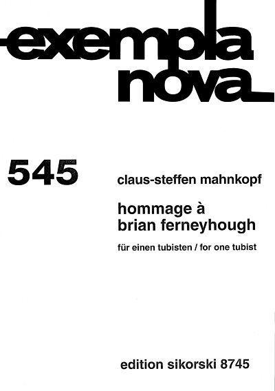 C.-S. Mahnkopf: Hommage a Brian Ferneyhough, Tb