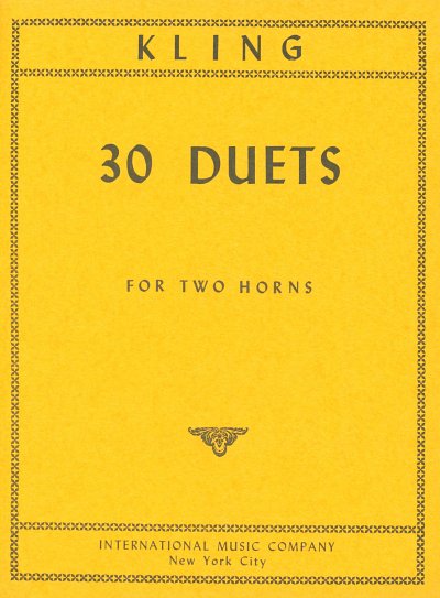 H. Kling: 30 Duets (Bu)
