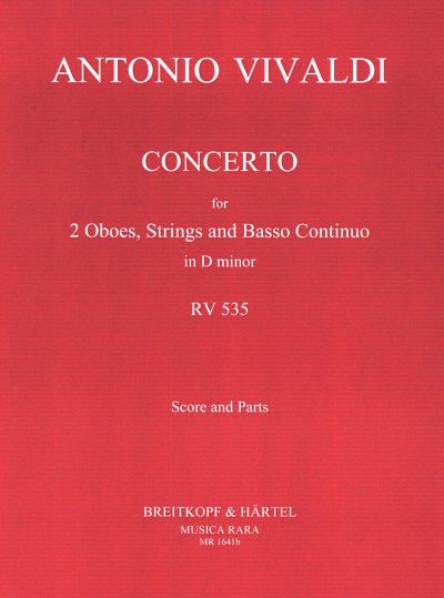 A. Vivaldi: Concerto in d RV 535, 2ObStrBc (Pa+St)
