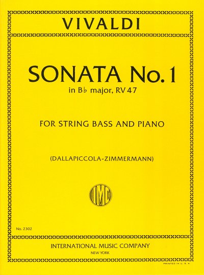 A. Vivaldi: Sonata N. 1 Si B. F Xiv N. 1, Kb