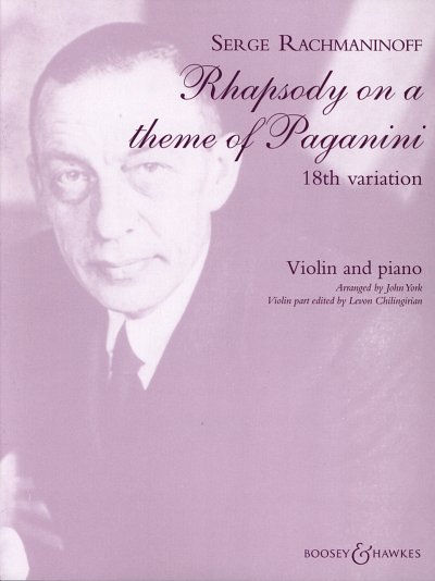 S. Rachmaninow: 18th Variation - Rhapsody, VlKlav (KlavpaSt)