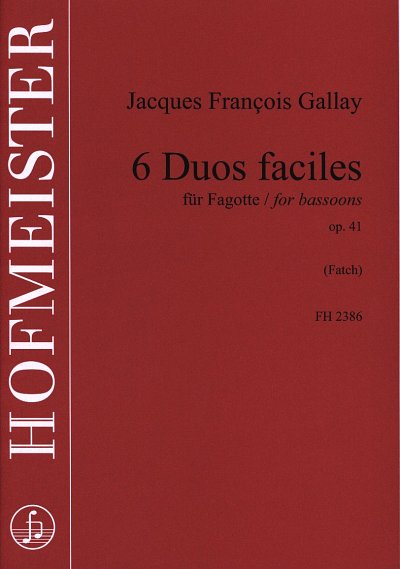 J.F. Gallay: 6 Duos faciles op.41 für 2 Fagotte
