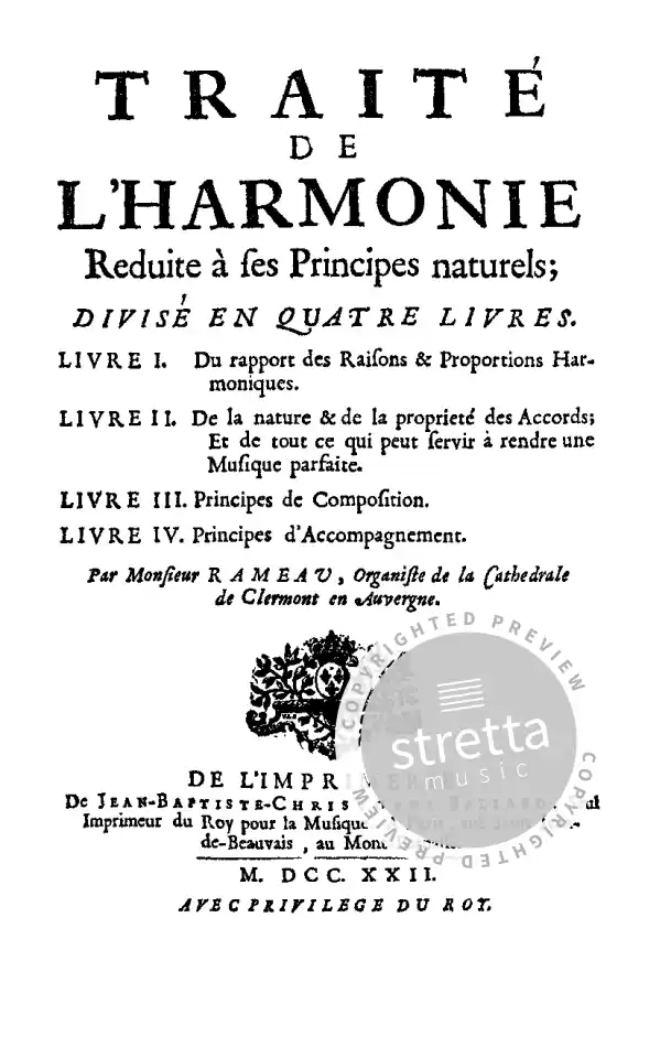 J.-P. Rameau: Treatise on Harmony (Bu) (1)