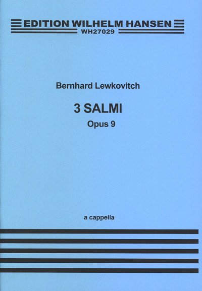 B. Lewkovitch: Three Psalms Op. 9, GchKlav (KA)