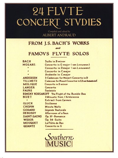J.S. Bach: 24 Flute Concert Studies