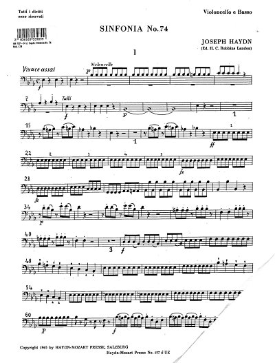 J. Haydn: Sinfonia Nr. 74 Hob. I:74 