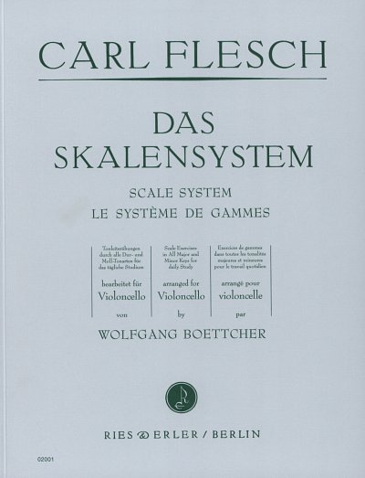 C. Flesch: Das Skalensystem für Violoncello, Vc