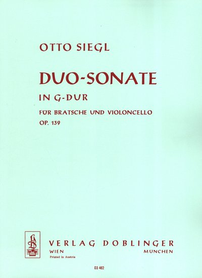 O. Siegl: Duo Sonate In G Op 139