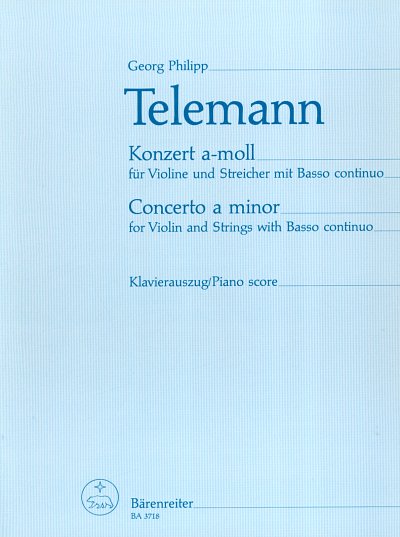 G.P. Telemann: Konzert für Violine, Streicher und Basso continuo a-Moll