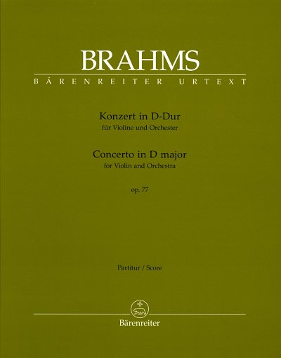 J. Brahms: Konzert D-Dur op. 77, VlOrch (Part.)
