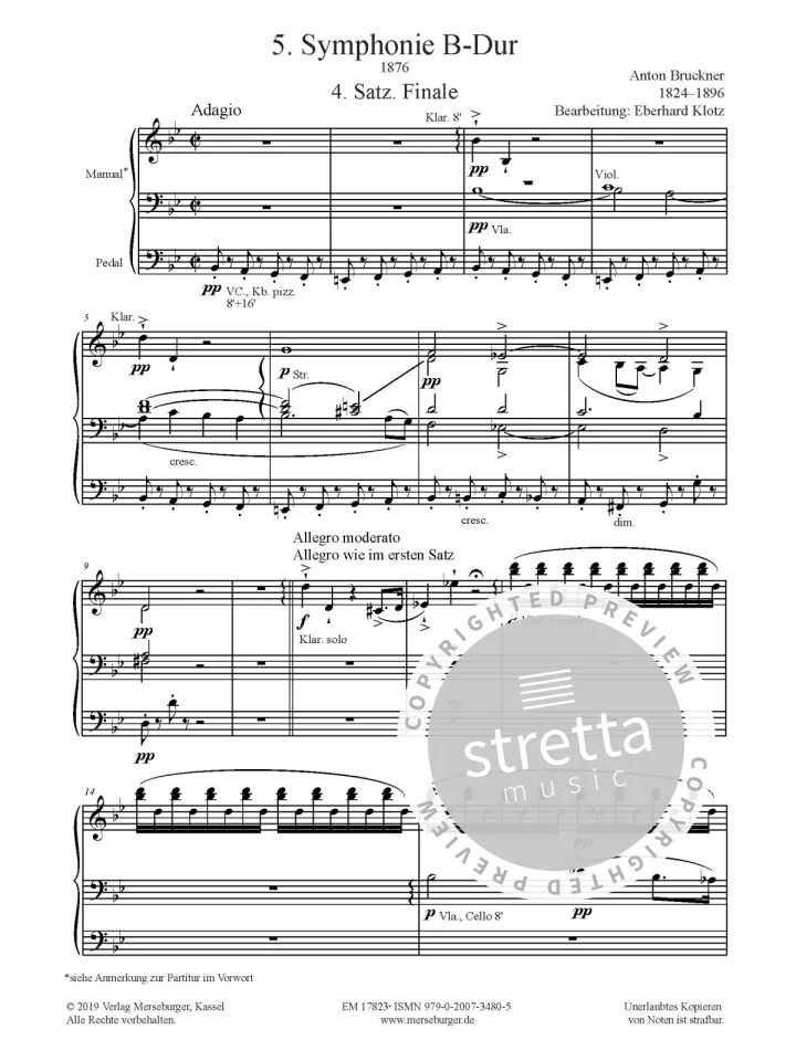 A. Bruckner: Sinfonie Nr. 5 B-Dur, Org (3N) (5)