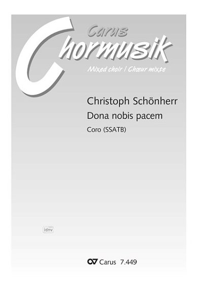 DL: C. Schönherr: Dona nobis pacem, Gch5 (Part.)